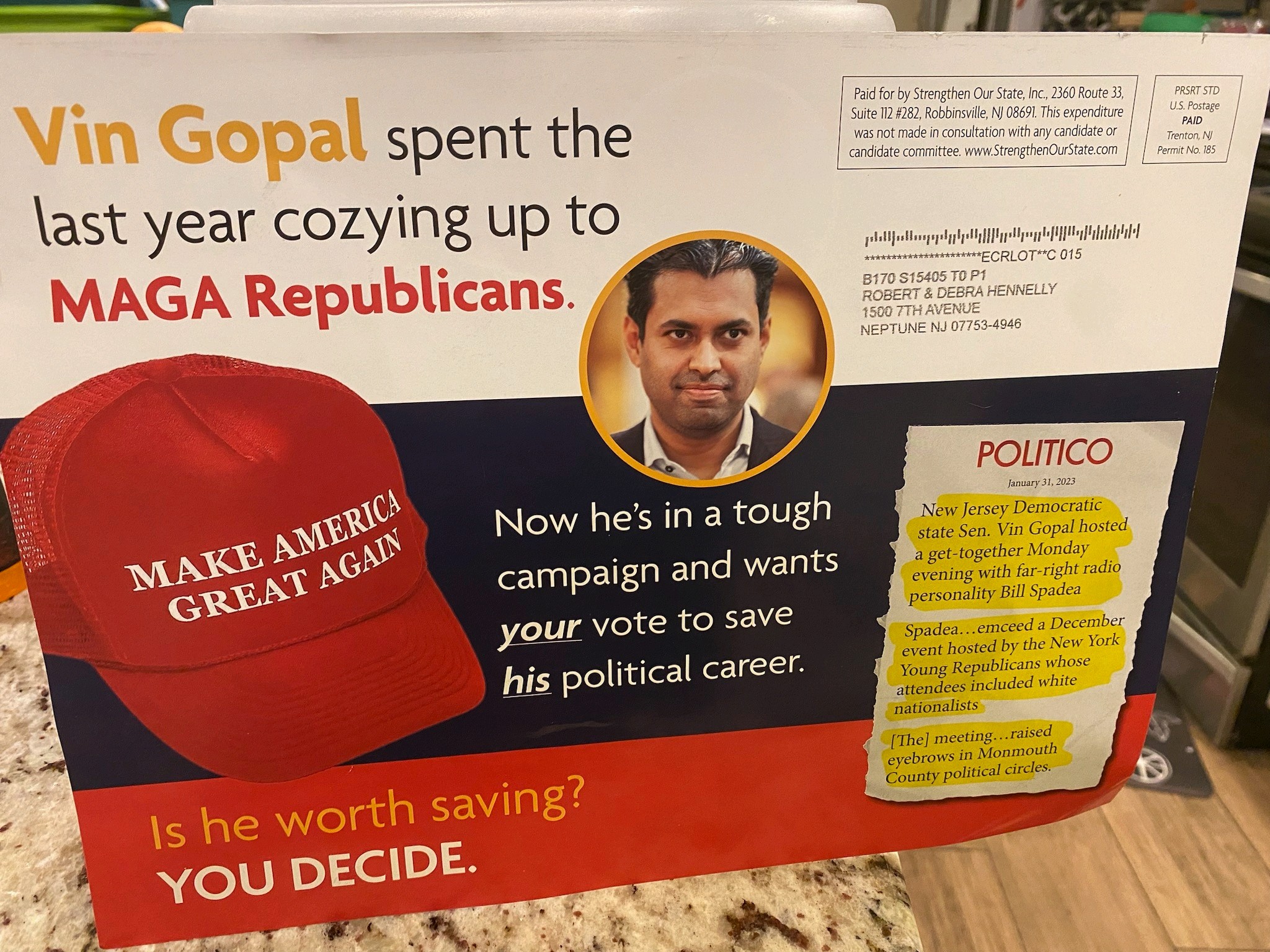 Phantom Mailer Aims to Reduce Gopal Turnout: Insights from Insider NJ