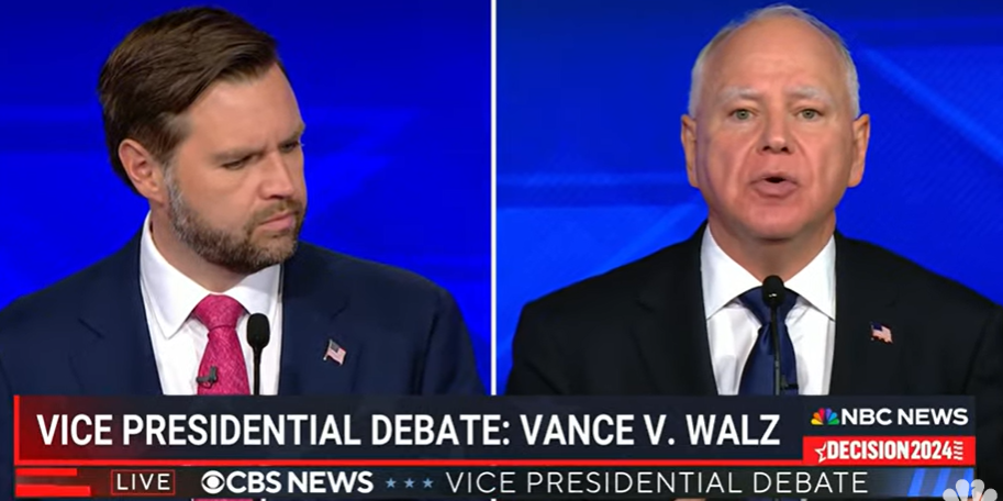 Comparison of J.D. Vance and Tim Walz in InsiderNJ Poll