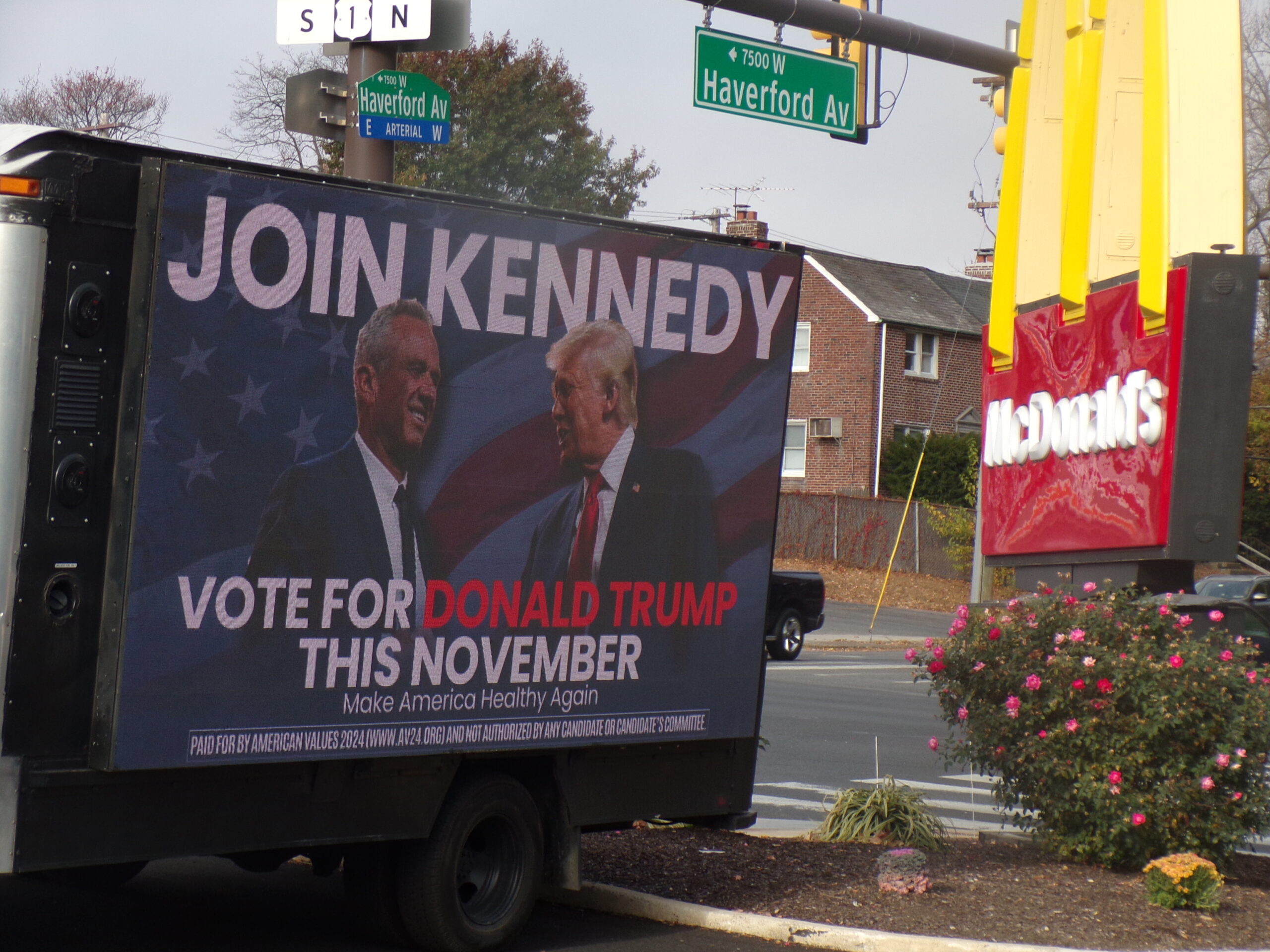 Trump Campaign Truck Arrives in Philadelphia and Faces Criticism