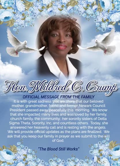 Honorable Mildred C. Crump of Newark Passes Away - Insider NJ